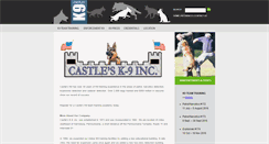 Desktop Screenshot of castlek9.com