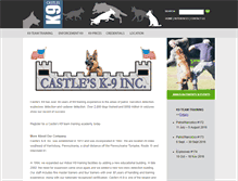 Tablet Screenshot of castlek9.com